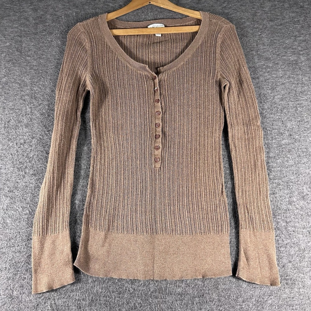 Y2K 90's Aeropostale Vintage XL Coquette Bella Swan Henley Top Grunge  Ribbed